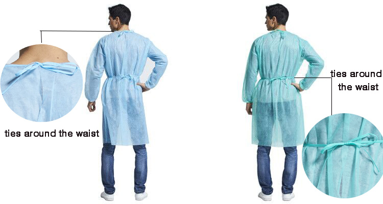 Patient isolation gown