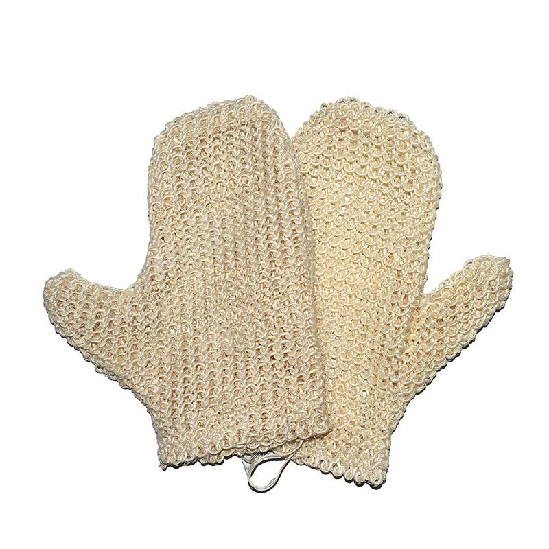 Sisal fiber glove